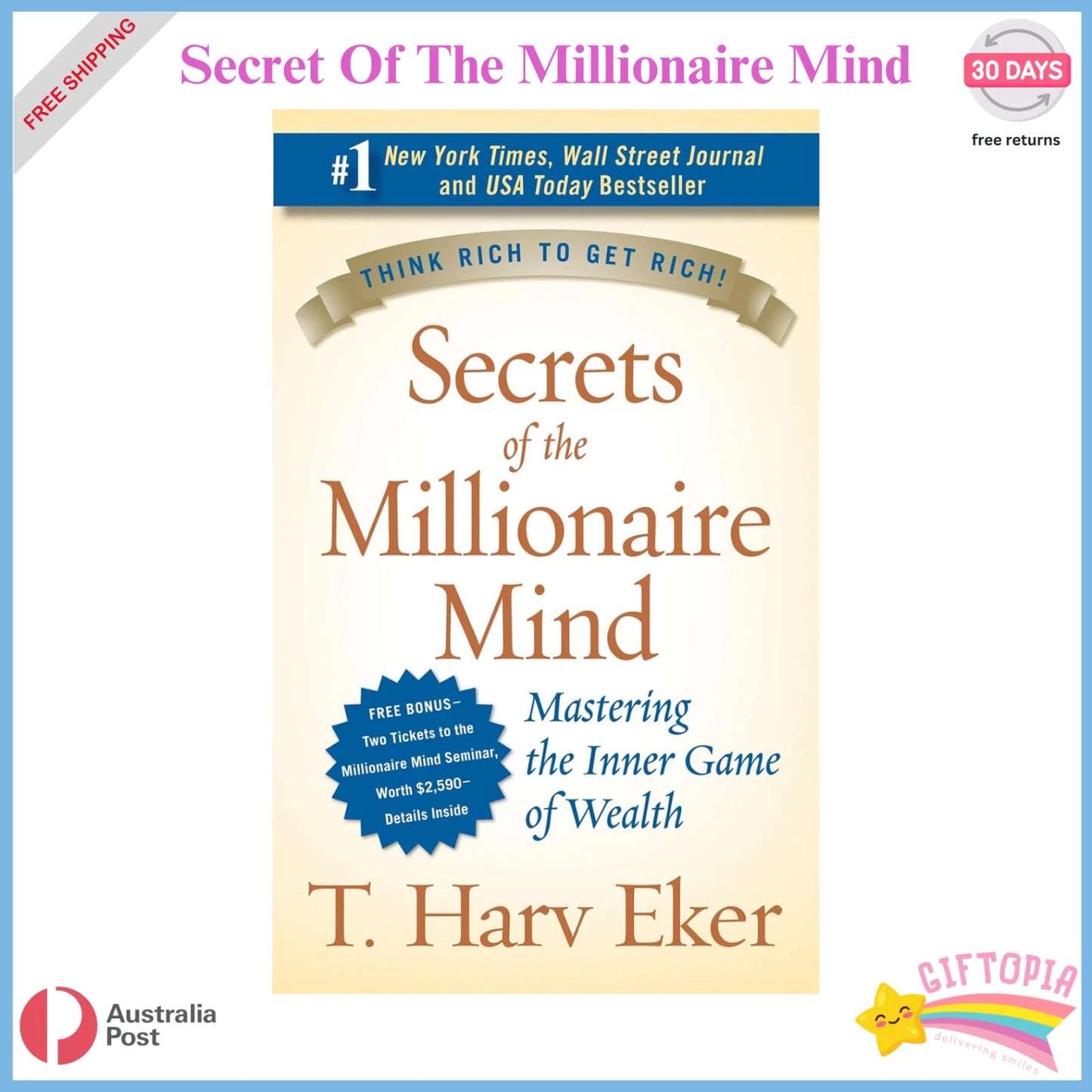 Secrets of the Millionaire Mind: Mastering Inner Game of Wealth by T. Harv Eker