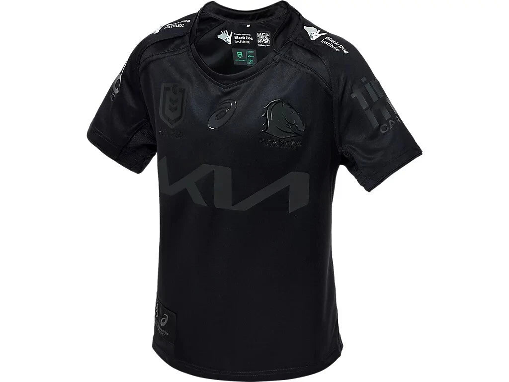 Mental Health Replica Brisbane Broncos Black Jerseys NRL Rugby Limited Edition