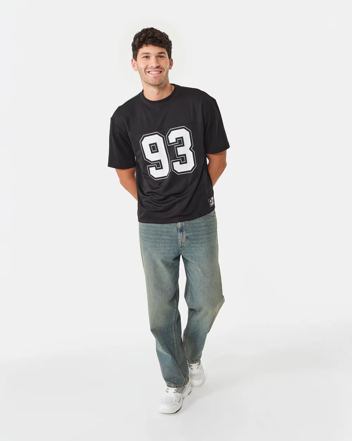 Mesh Boxy Print T-shirt