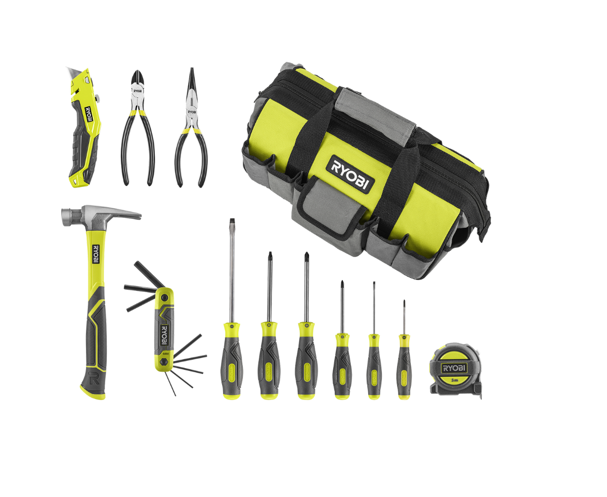 Ryobi Homeowners Hand Tools Kit