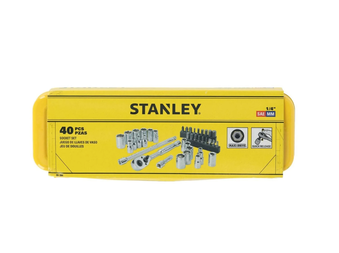 Stanley 1/4" Drive Socket Set - 40 Piece