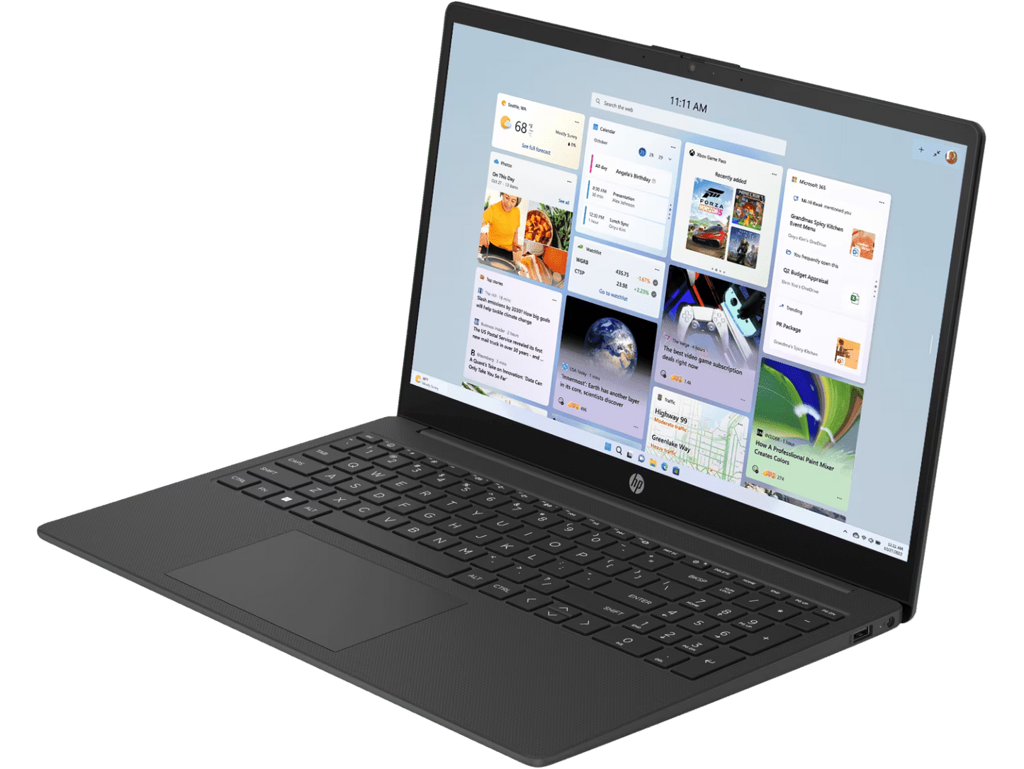 HP 15.6" Laptop Athlon 8/512GB Black