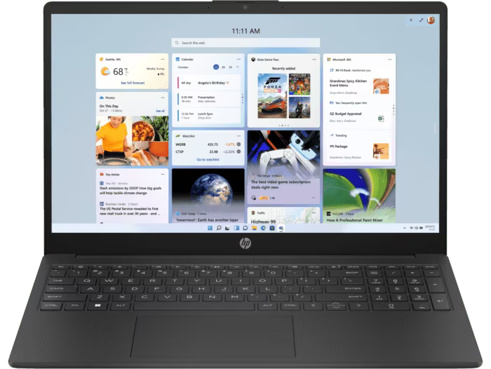 HP 15.6" Laptop Athlon 8/512GB Black