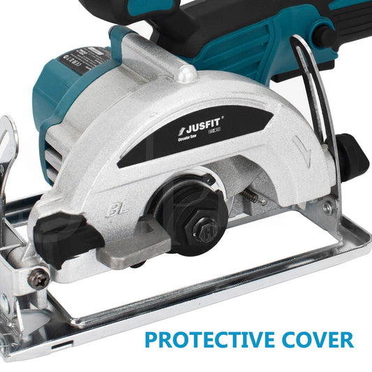 JUSFIT 125mm Cordless Circular Saw 5.5" Brushless Cutter For Makita 18V Battery  Super_lighting (76906)