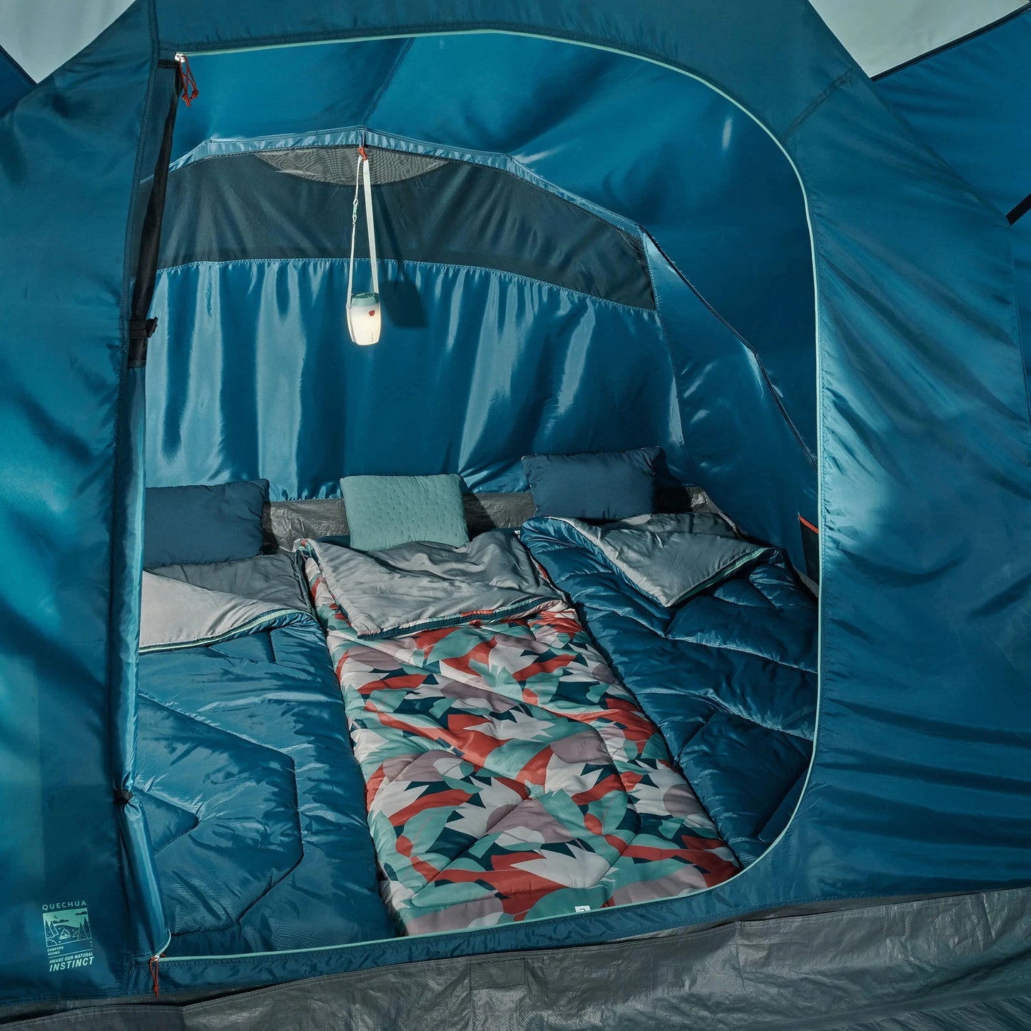 Decathlon | Camping tent with poles - Arpenaz 4.1 - 4 Person - 1 Bedroom