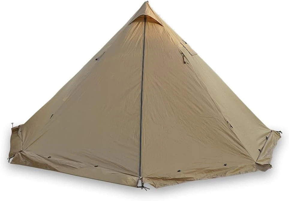 Camping Tipi Hot Tent Fire Retardant w/Stove Jack 2-4 Person Lightweight 5lb