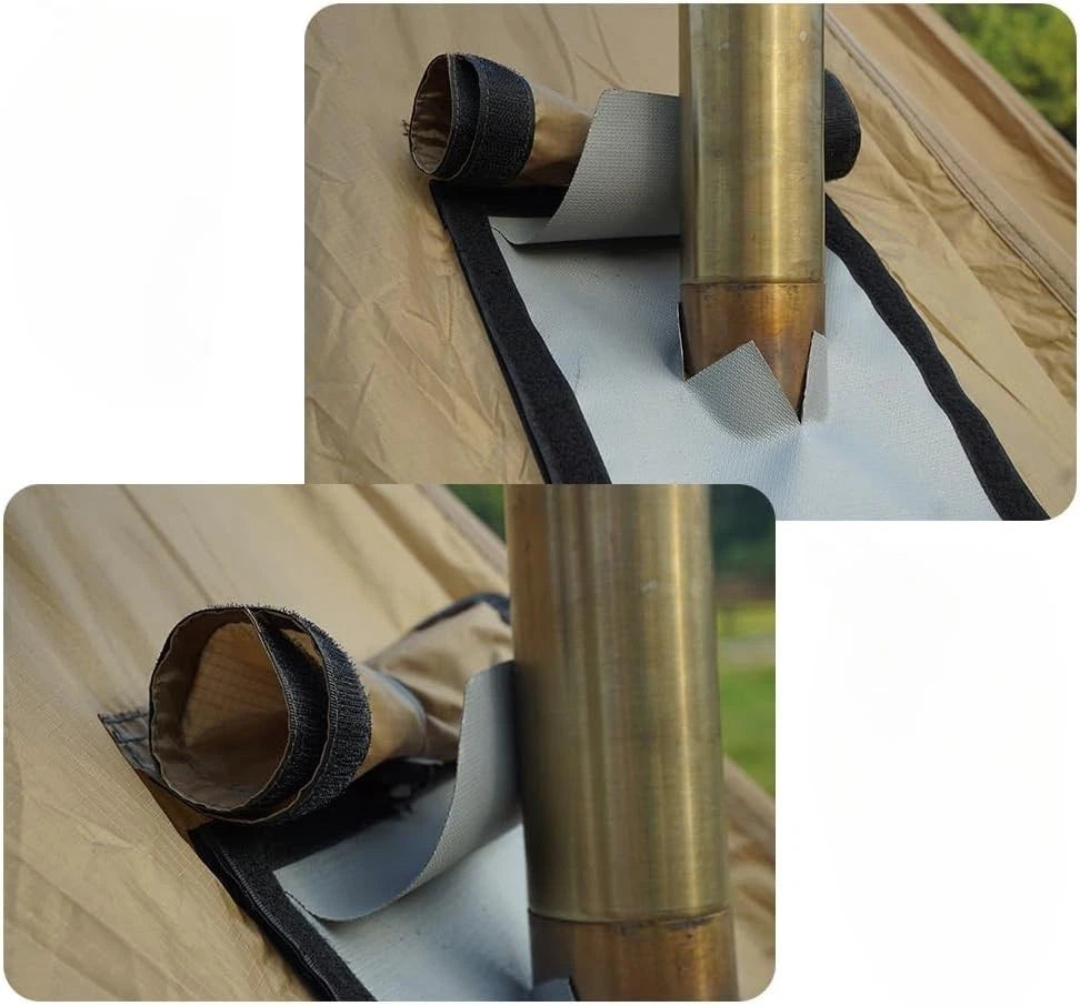 Camping Tipi Hot Tent Fire Retardant w/Stove Jack 2-4 Person Lightweight 5lb