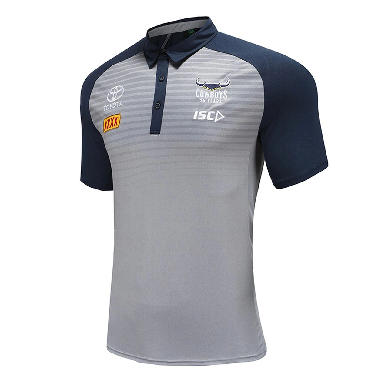 NRL North Queensland Cowboys Men's Media Polo Shirt - Sizes M- 5XL