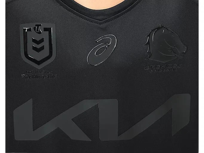 Mental Health Replica Brisbane Broncos Black Jerseys NRL Rugby Limited Edition