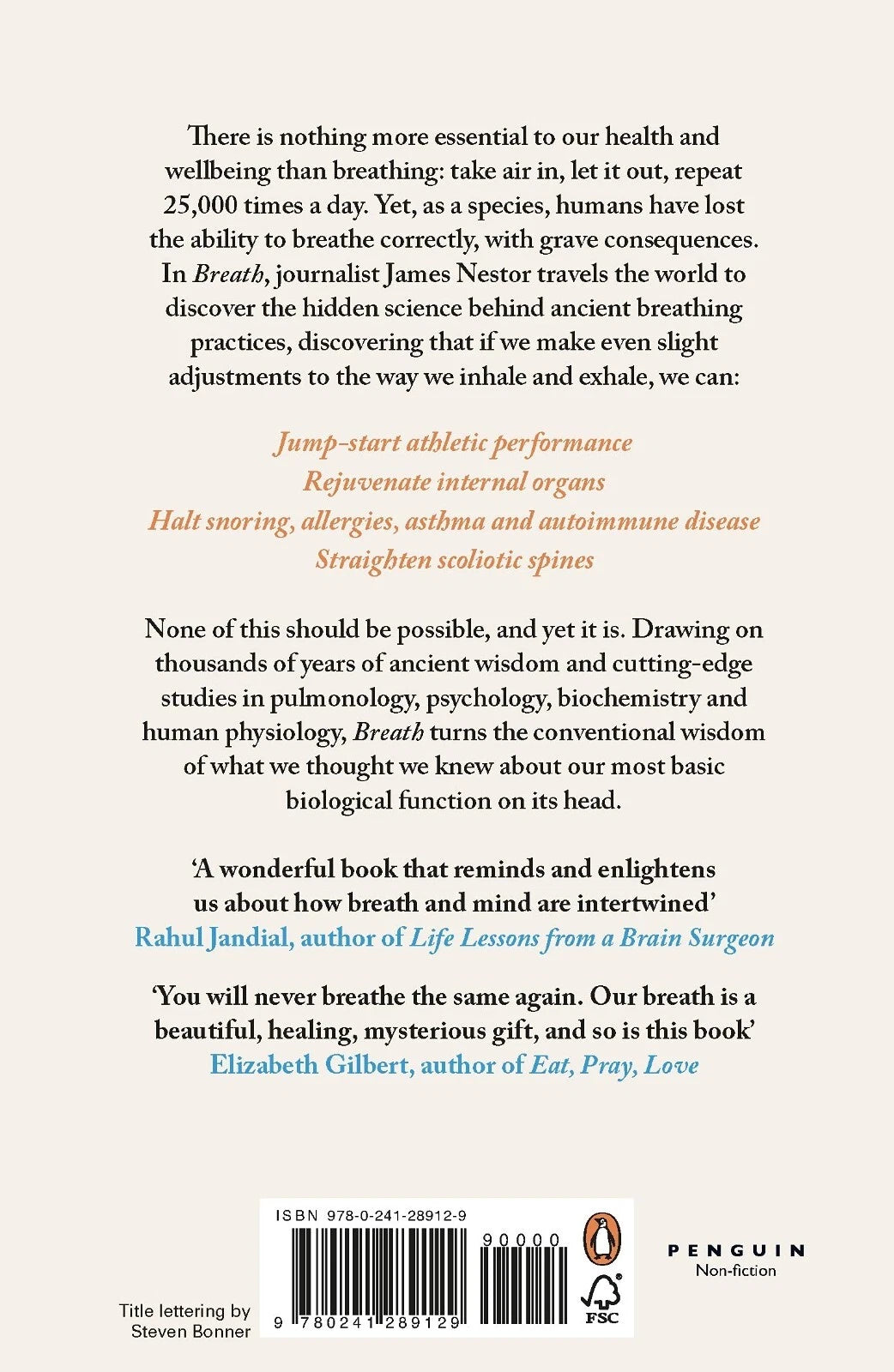 Breath: The New Science of a Lost Art | by James Nestor |
