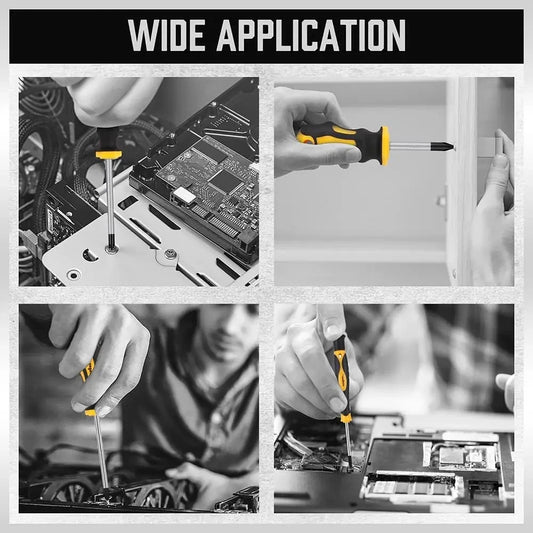 43pcs Magnetic Screwdriver Set with Box, Slotted Phillips Hex Torx Repair Kit