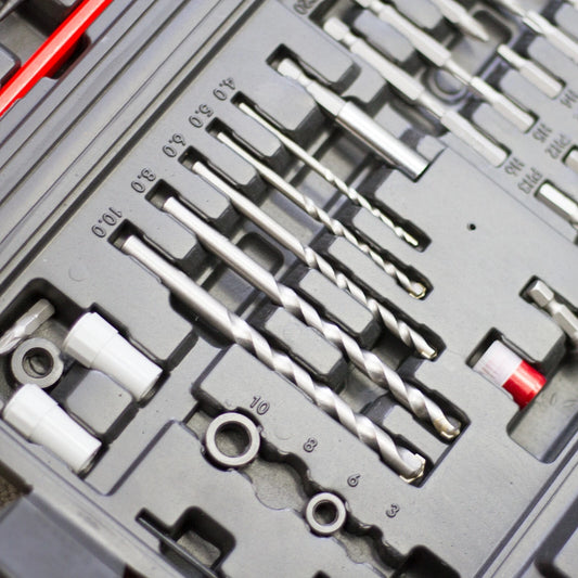 NDI TOOLS 418 PCS Drill Bit Set for Wood Metal Masonry Screwdriver Bit Set Combo