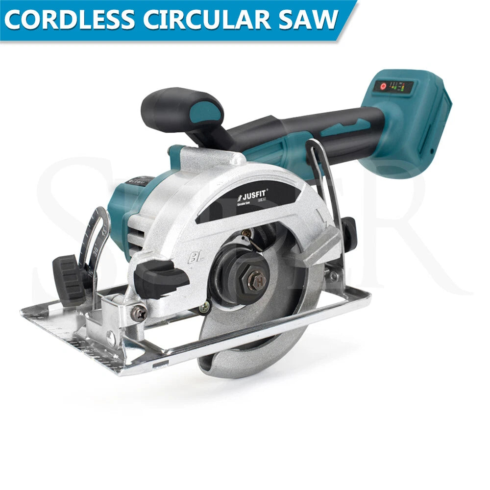 JUSFIT 125mm Cordless Circular Saw 5.5" Brushless Cutter For Makita 18V Battery  Super_lighting (76906)
