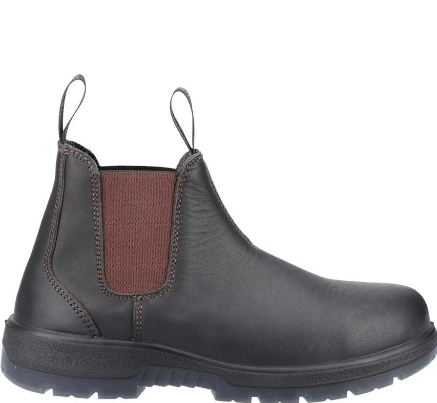 Hard Yakka Men's Brumby Leather Slip on Soft Toe Work Boots Brown Y61108