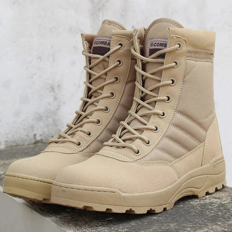 Men's Tactical Boots Desert Combat Special Force Outdoor Hiking Ankle Shoes