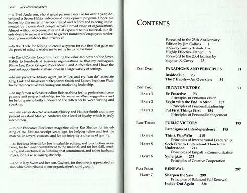 Seven Habits of highly effective people by Stephen Covey